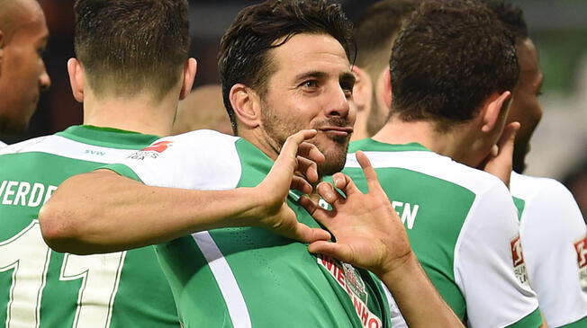 Claudio Pizarro se refirió al final de su carrera con el Werder Bremen