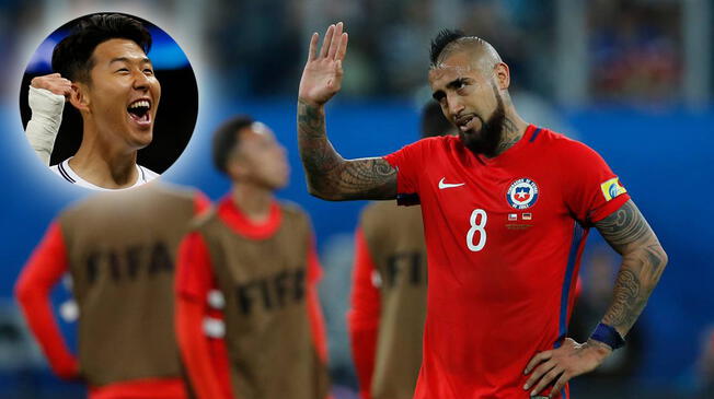 Chile vs Corea del Sur: Son Heung-Min dejó sentado a Arturo Vidal y de paso le hizo una 'huacha' a otro chileno [VIDEO]