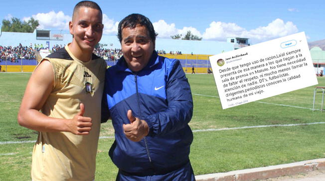 Alianza Lima vs Sporting Cristal: Hijo de Lalo Archimbaud defiende a su padre en Twitter tras incidente con Mario Salas | FOTO