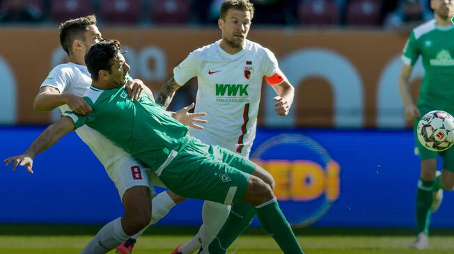 Werder Bremen vs Augsburg EN VIVO ONLINE EN DIRECTO Fox Sports con Claudio Pizarro por la fecha 4 de la Bundesliga
