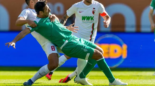 Claudio Pizarro celebró victoria de Werder Bremen y asistencia que hizo ante Augsburgo