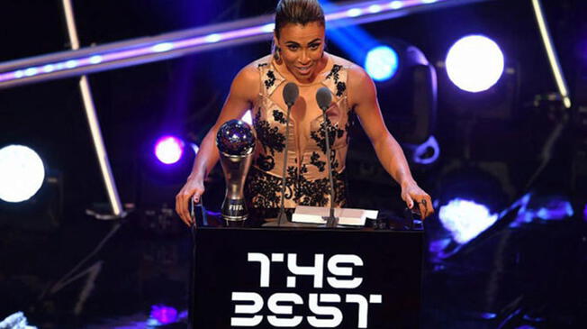 The Best 2018: Marta ganó el premio a mejor jugadora del año.