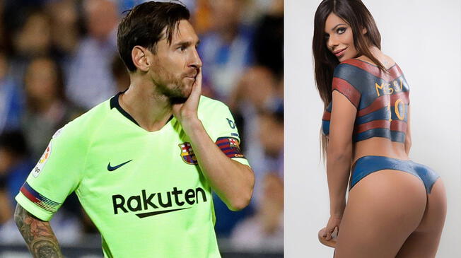Lionel Messi decidió desbloquear a la sensual brasileña Suzy Cortez