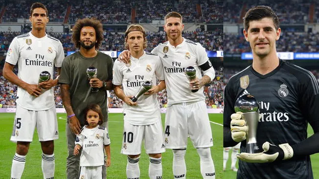 Ver Real Madrid vs. Atlético Madrid EN VIVO Luka Modrić y Thibaut Courtois presentaron sus premios The Best al público de Santiago Bernabéu | ESPN 2 | FOTOS