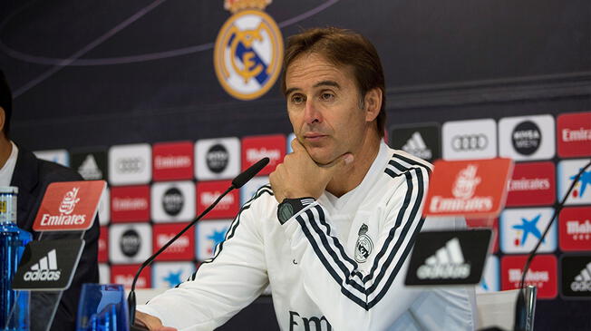Julen Lopetegui dice sentirse firme en el banquillo del Real Madrid. 