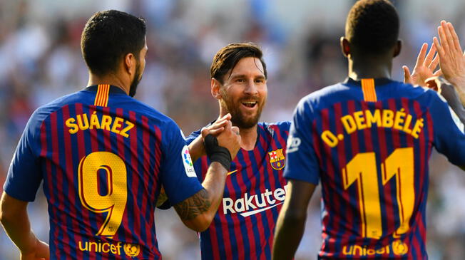 Lionel Messi comandará el ataque azulgrana hoy ante Valencia. 