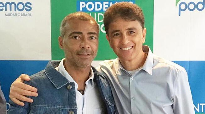 Romario y Bebeto, antes de las Elecciones en Brasil.
