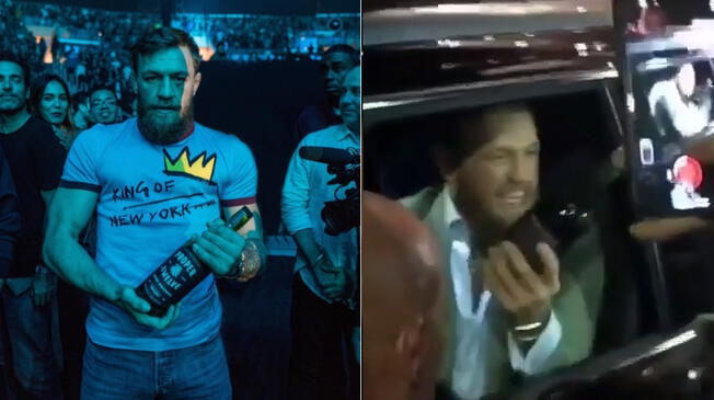 UFC: Conor McGregor obsequió una botella de whisky a un fan en la calle