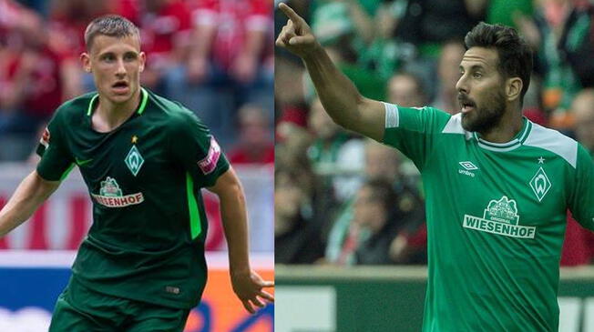 Claudio Pizarro sería el referente del nuevo goleador del Werder Bremen, Maximilian Eggestein