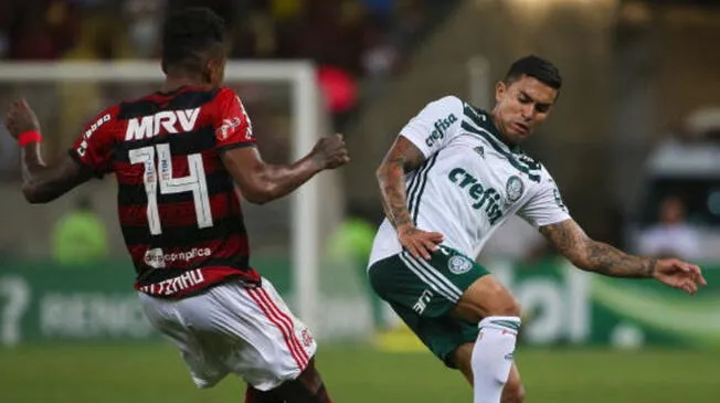 Flamengo y Palmeiras igualaron 1-1 en la Serie A de Brasil.