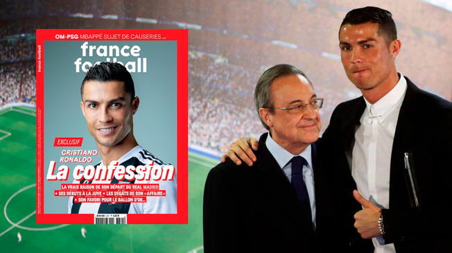 Cristiano Ronaldo en France Football: Contó la verdadera razón para salir del Real Madrid y criticó a Florentino Pérez │ Serie A │ Liga Santander