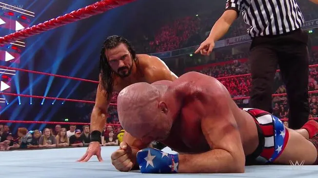 En WWE Monday Night Raw, Kurt Angle perdió con Drew McIntyre y participará en Survivor Series.