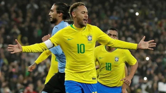 Brasil, con gol de Neymar, venció 1-0 a Uruguay por amistoso FIFA