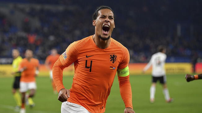 Con gol de Virgil van Dijk al último segundo, Holanda empató 2-2 con Alemania y clasificó al final four de la Liga de las Naciones de la UEFA