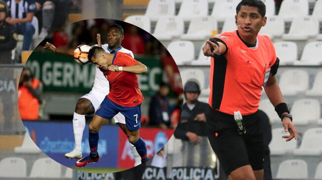 Michael Espinoza arbitró a favor de Chile en partido ante Honduras 