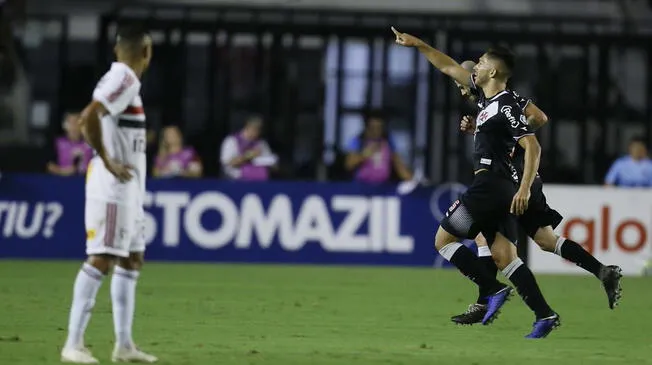 Vasco da Gama venció 2-0 a Sao Paulo por el Brasileirao