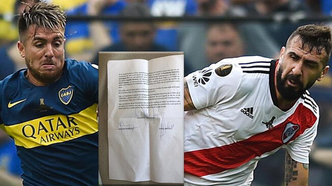 River Plate vs Boca Juniors: Se filtra documento en el que presidentes de ambos clubes se comprometen a jugar la final hoy | Copa Libertadores | CONMEBOL.