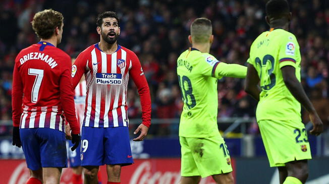 Atlético Madrid: Diego Costa encaró a Antoine Griezmann por defender a Samuel Umtiti | Liga Santander