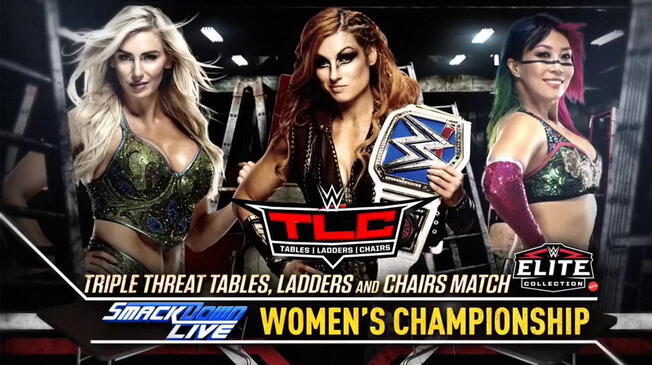 Asuka luchará con Becky Lynch y Charlotte en TLC 2018.