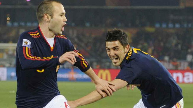 David Villa reveló que Andrés Iniesta influyó en su llegada al fútbol japonés 