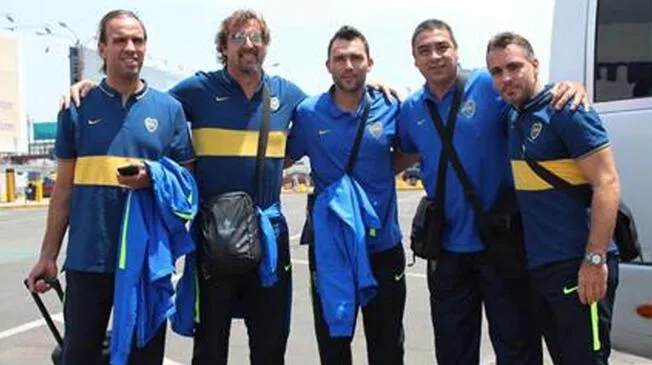 Día del Hincha Crema EN VIVO: Leyendas de Boca Juniors llegaron a Lima para el amistoso de esta noche
