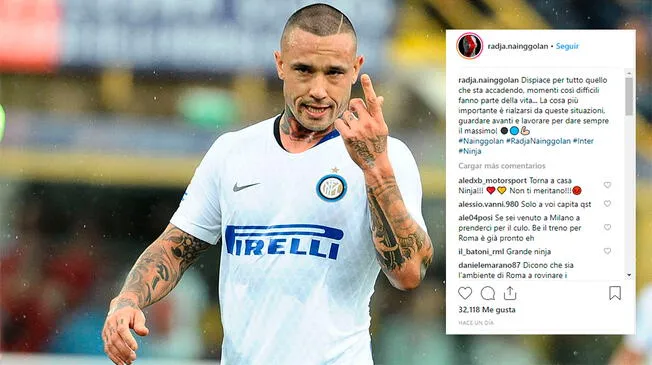 Radja Nainggolan │ Inter de Milán: Futbolista sancionado por indisciplina se disculpó en Instagram con la hinchada italiana │ SERIE A