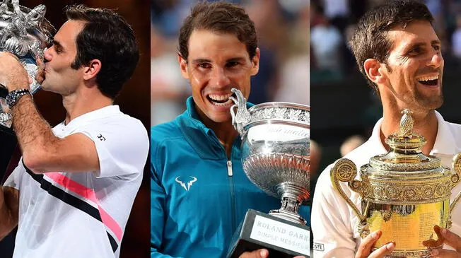 Tenis masculino 2018: Djokovic, Nadal y Federer mantienen su supremacía en el deporte blanco