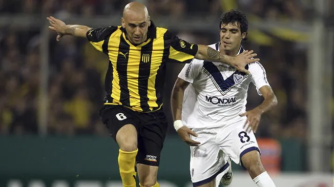 Guillermo Rodríguez, durante un partido de Peñarol.