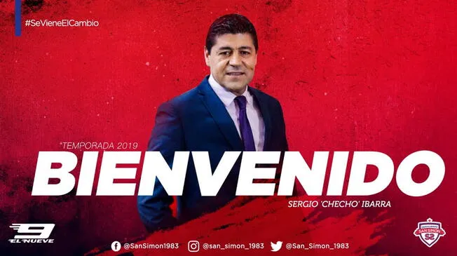 Fichajes 2019 | San Simón: La 'Marea Roja' anuncia a Sergio Ibarra como su nuevo entrenador | Copa Perú.
