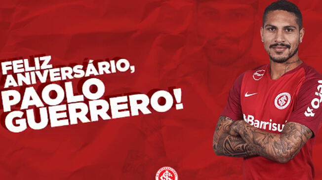 Paolo Guerrero recibió el saludo de Inter de Porto Alegre por sus 35 años | Selección Peruana