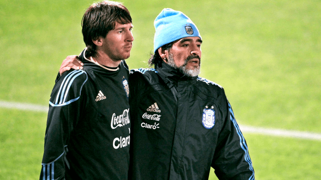 Maradona no se guardó nada al referirse sobre Lionel Messi.