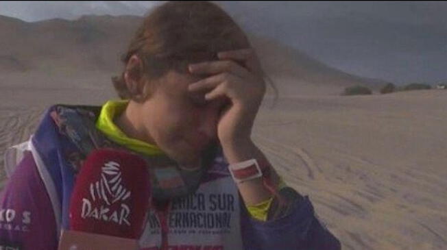 Velarde se despidió de su sueño de ser la primera peruana en completar la categoría motos en el Rally Dakar 2019.