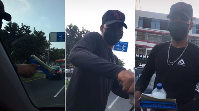 Extranjero revela cuánto gana al día como limpiaparabrisas y se vuelve viral en TikTok