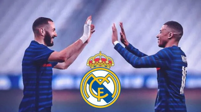 Karim Benzema y Kylian Mbappé. ¿Se encontrarán en el Real Madrid?