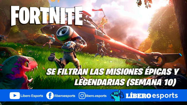 Fortnite Temporada 6: se filtran las misiones épicas y legendarias - Semana 10