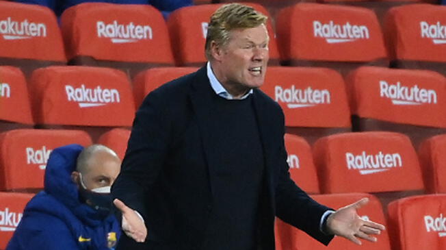 Ronald Koeman asumió el cargo de entrenador del Barcelona en agosto del 2020. Foto: AFP