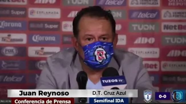 Juan Reynoso conforme por el resultado de Cruz Azul