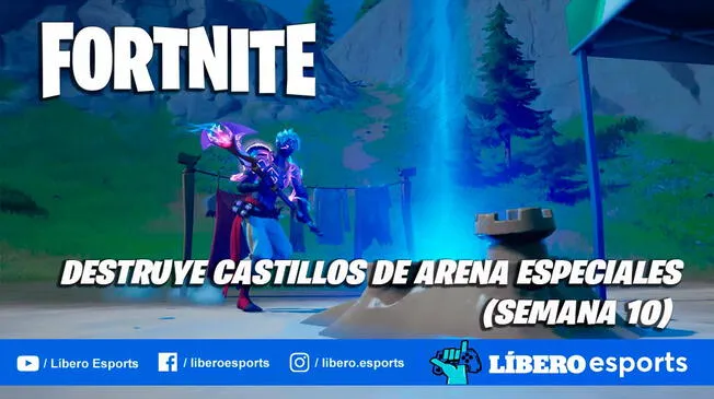 Fortnite: destruye castillos de arena especiales - VIDEO