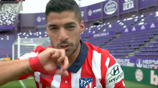 Luis Suárez anotó el 2-1 para Atlético sobre Valladolid