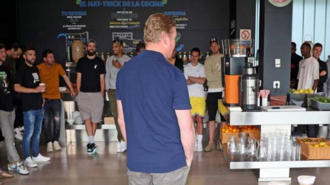 Koeman se despide del plantel antes de las vacaciones.