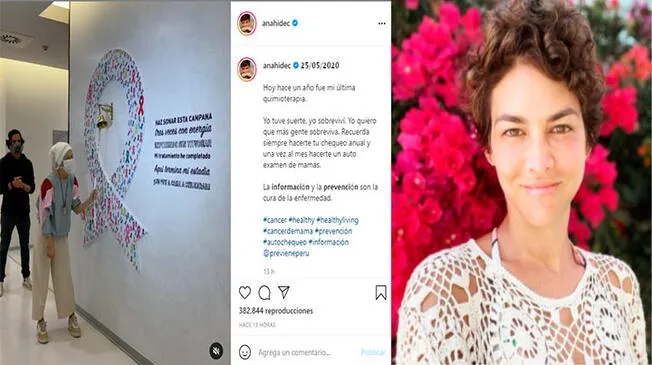 Anahí de Cárdenas hace una publicación tras un año de vencer el cáncer