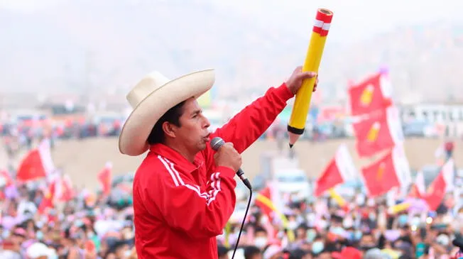 Pedro Castillo, en un mitin en Huaycán, hizo una referencia a los tápers de Fuerza Popular.