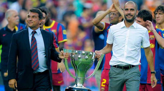 Joan Laporta quiere de nuevo a Guardiola en el banquillo de Barcelona.