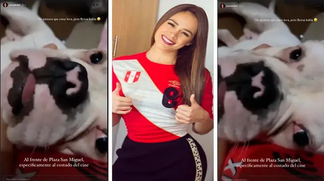 Jossmery Toledo afirma que su perrito Byron habla con ella