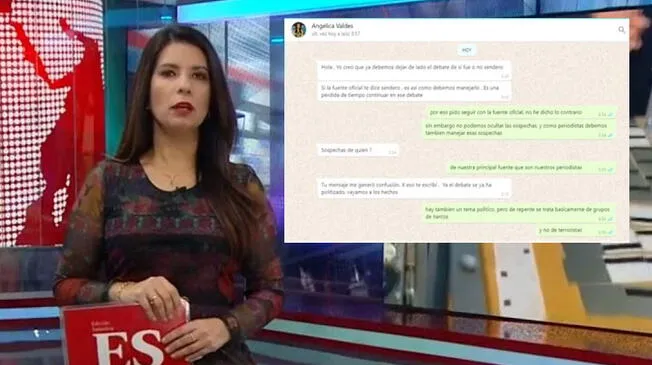 Canal N difundió por error chat de Angélica Valdés