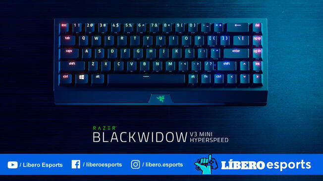 Razer presentó su nuevo teclado mecánico compacto