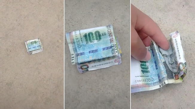 Joven recoge 100 soles del piso y se lleva una gran sorpresa