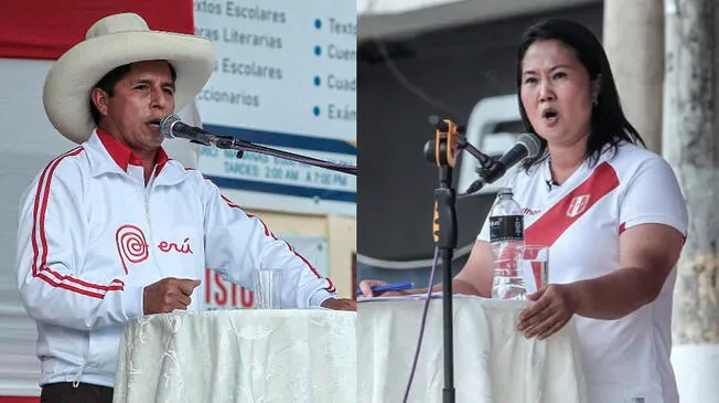 Las últimas encuestas presidenciales muestran una distancia menor entre ambos candidatos. Foto: composición EFE/Grupo La República Las últimas encuestas presidenciales muestran una distancia menor entre ambos candidatos. Foto: composición EFE/Grupo La República