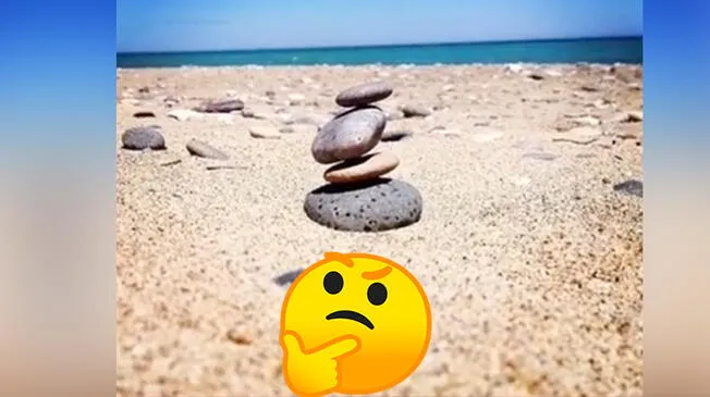 ¿La piedra está flotando?