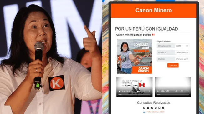 Keiko Fujimori prometió repartir canon minero a la población.